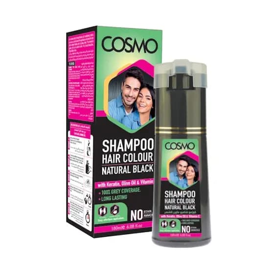Shampoo Capilar Cosmo Hair Colour Natural Black 180ML