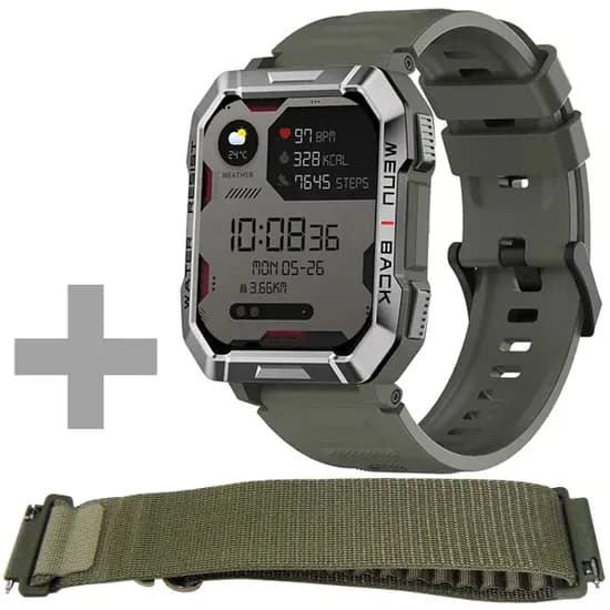 Relógio Blackview W60 com Bluetooth - Verde + Pulseira