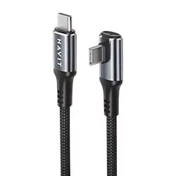 Cabo Havit USB-C Macho A USB-C Macho / 3M - Preto (CB6314)