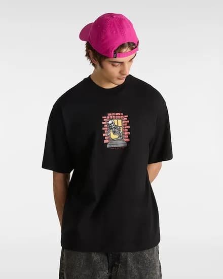 Remera Vans Skull Window SS Negro