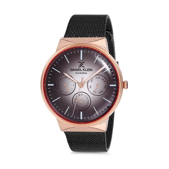 Relógio Analógico Masculino Daniel Klein Exclusive DK12132-2 - Preto e Dourado