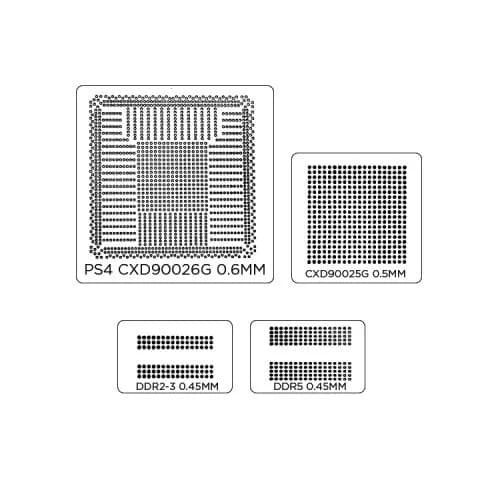 Bga Kit Stencil PS4/PS4SLIM 4 PCS