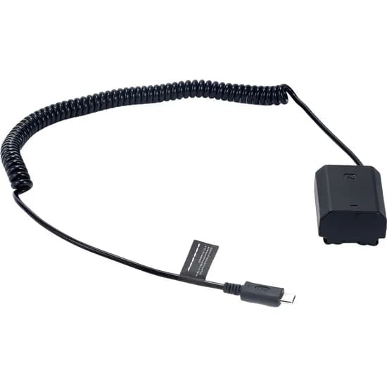 Cabo de Alimentação Tilta com Bateria Fictícia para USB-C para Sony NP-FZ100 - Preto (DB-SYFZ-Usbc)