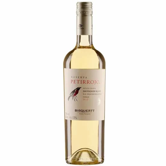 Vinho Bisquertt Reserva Petirrojo Sauvignon Blanc 750ML - 7804343004175