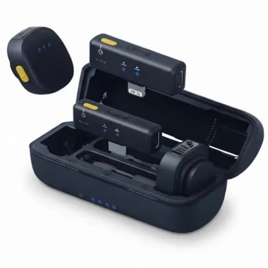 Microfone Sate A-MK204 Lightning + USB-C Preto