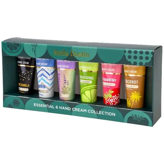 Kit Creme para Mãos Stella Dustin Essential Hand Cream Collection 30 ML - 6 Unidades