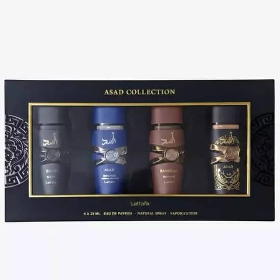 Perfume Lattafa Kit Asad Collection 4X25ML