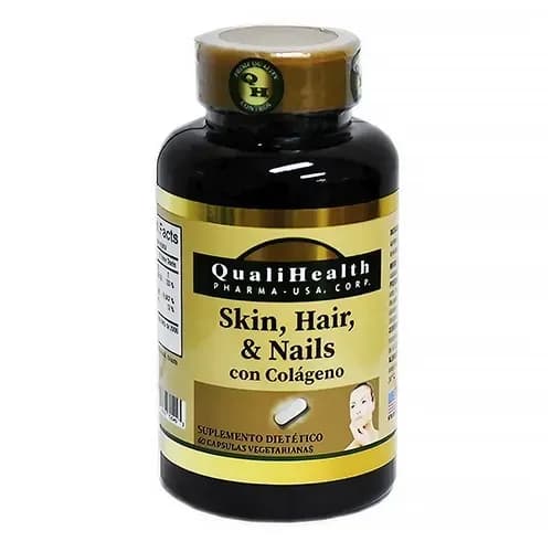 Suplemento Qualihealth Skin, Hair & Nails com Colágeno 60 Cápsulas