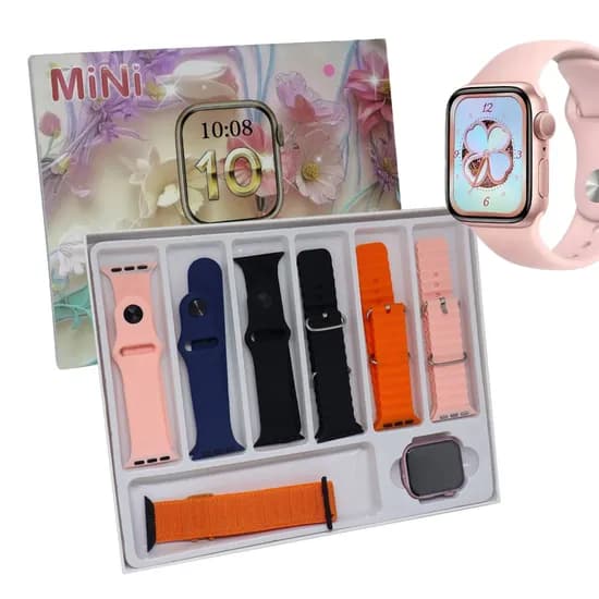 Relogio Smart Series 10 Mini - 7 Pulseiras