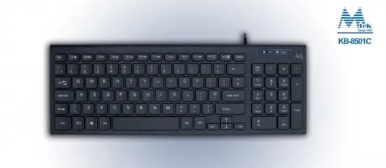 Teclado Mtek KB-8501C USB Português - Preto