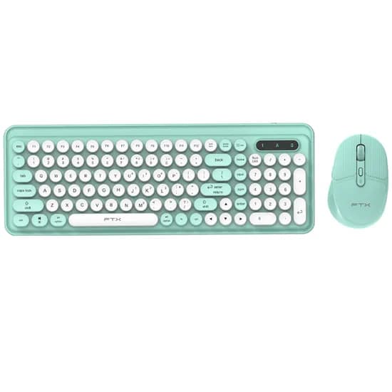 Teclado FTX Wireless/Bluetooth + Mouse FTXGK02 Português - Verde