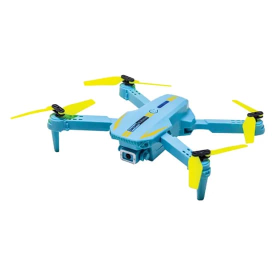 Drone Quadricoptero No.2693 / HD Camera / 2 Baterias / Controle Remoto - Azul Claro