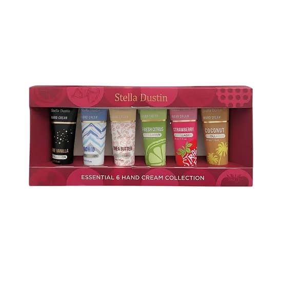 Set de Cosméticos Stella Dustin Essential 6 Hand Cream Collection Red 6 Piezas