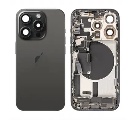 Tapa Trasera iPhone 15 Pro Preto Con Lente