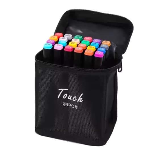 Canetas Coloridas Touch Kit 24 PCS