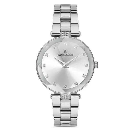 Relógio Analógico Feminino Daniel Klein DK.1.12729-1 Premium Ladies / Pulseira de Aço Inoxidável - Prata