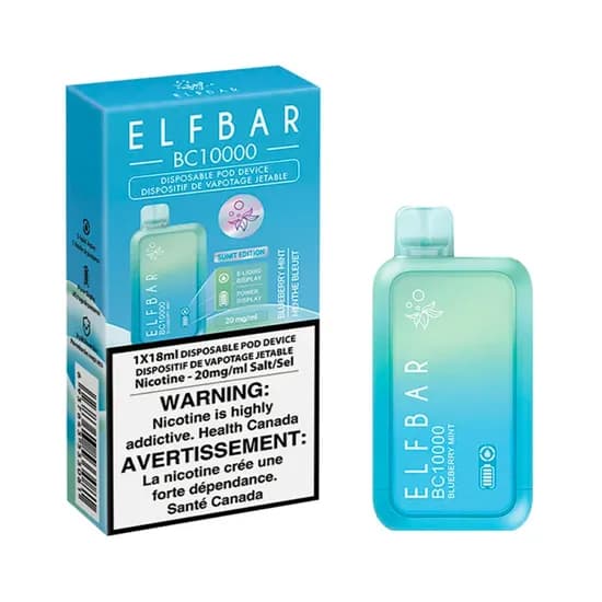 Pod Descartável Elf Bar BC10000 Especial Edition Blueberry Mint