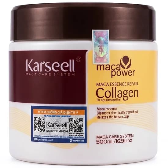 Máscara Capilar Karseell Maca Power Essence Repair Collagen 500 ML