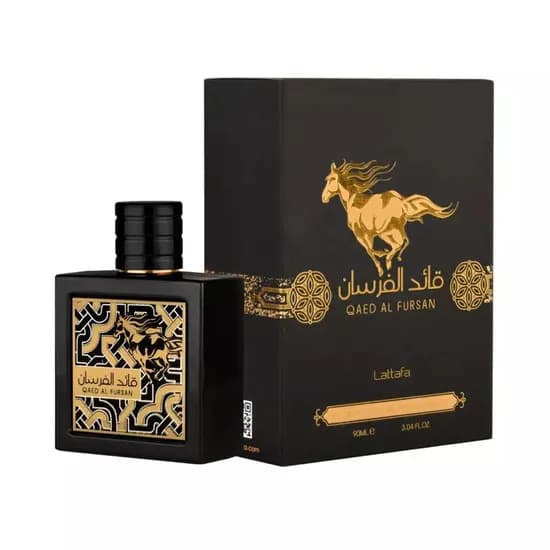 Perfume Lattafa Qaed Al Fursan Edp 90ML-Unisex Black