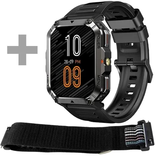Relógio Blackview W70 Pro com Bluetooth - Preto + Pulseira