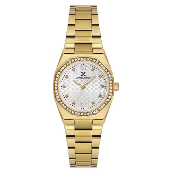 Relogio Analogico Feminino Daniel Klein DK.1.14099-3 Premium Lady / Pulseira de Aço Inoxidável - Gold