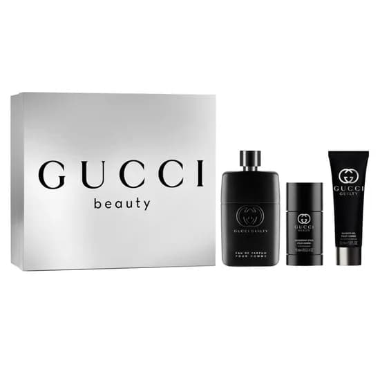 Kit Perfume Gucci Guilty Pour Homme Edp 90ML 3 Peças