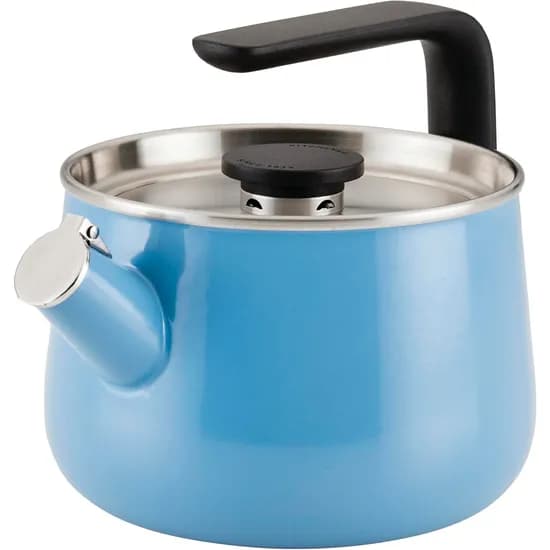Chaleira Kitchenaid 48748 Indução de Assobio Aço Escovado 1.8L Azul