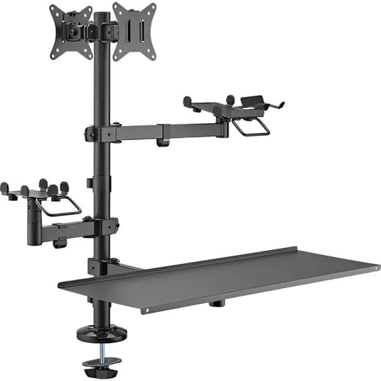 Suporte Articulado para Monitor FTX FTX66-C024 17-32" 2 Monitores 45°/9KG - Preto
