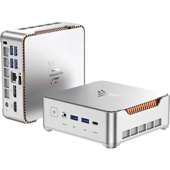 Mini PC Kamrui Pinova P2 Intel Core i5-12600H 16 GB 512 GB SSD - Prata
