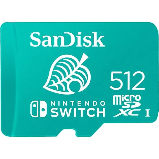 Cartão de Memória Sandisk Micro SDXC Nintendo Switch 512GB - SDSQXAO-512G-GNCZN