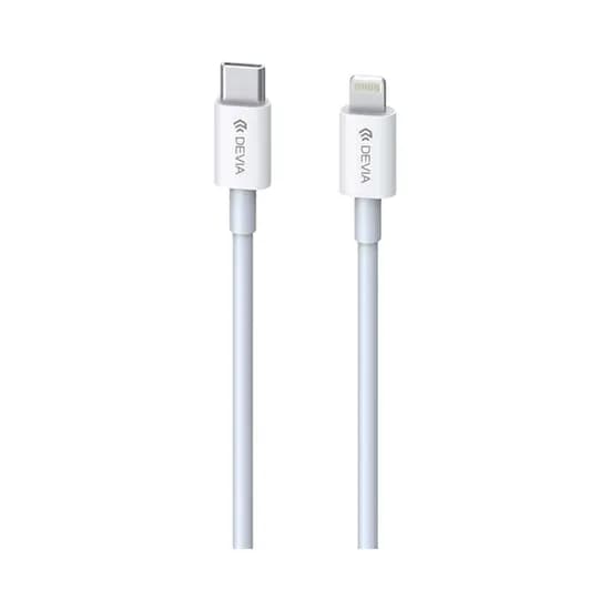 Cable Devia E10 USB-C A Lightning 1M Blanco