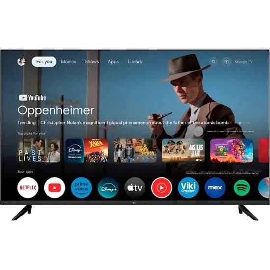 Televisor Smart Qled Mtek MKQ75FSGU 75" 4K Google TV Wi-Fi - Preto
