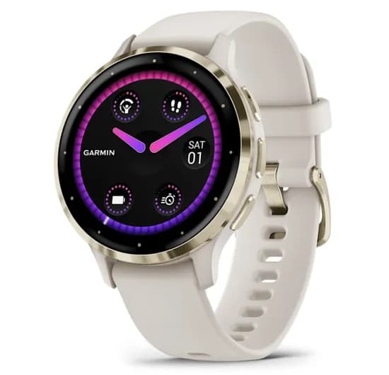 Garmin Relógio Venu 3S Soft Gold Ivory 41MM 010-02785-04