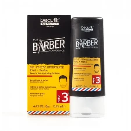 Gel Fluido Hidratante Beautik Men The Barber Longe & Co. Pele + Barba 125ML