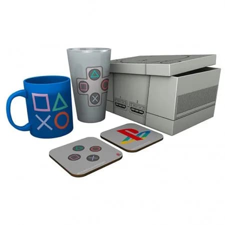 Abystyle Gift Playstation Classic Glass Mug & Coasters 17131