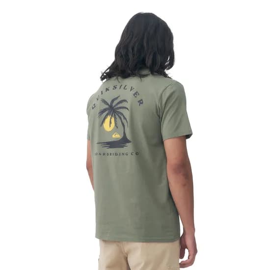 Remera Quiksilver Palm Island Verde
