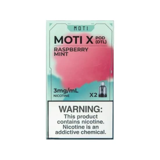 Vaper Moti X Mini 4ML DTL Raspberry Mint 3MG