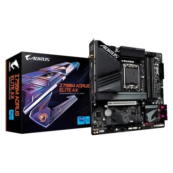 Placa Mãe (1700) Z790 Gigabyte Z790M Aorus Elite Ax(Wifi) 4XDDR5