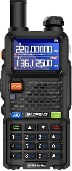 Radio Baofeng UV-5RM Pro Max 8W Tri-Power Walkie Talkie (Escuta Aviação)