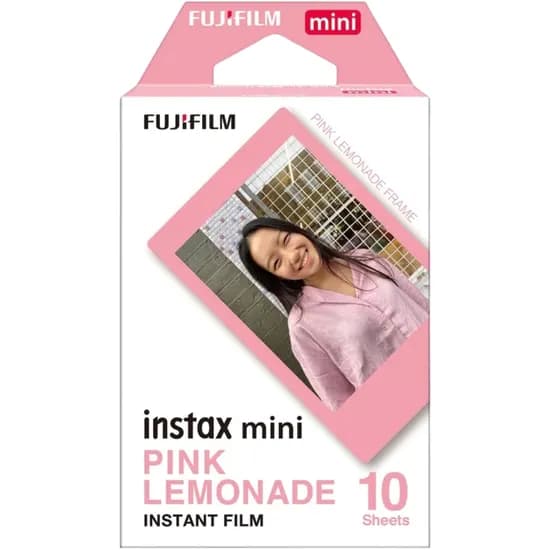 Papel Térmico Fujifilm Instax Mini Pink Limonade - (10 Folhas de Filme)