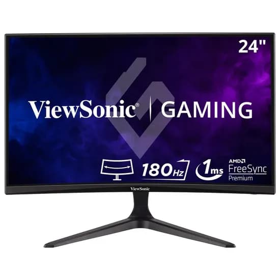 Monitor LED Curvo Viewsonic VX2418C de 24 Polegadas e 180 HZ - Preto