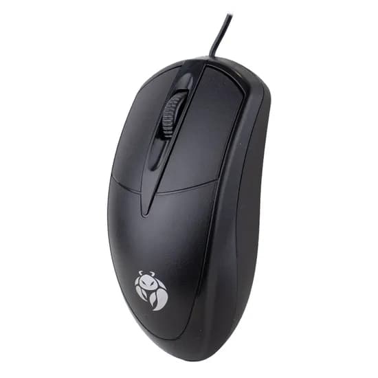 Mouse Krab KBMO10 - com Fio - 1200 Dpi - 3 Botões - Preto