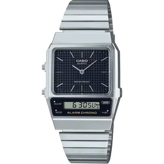 Relógio Casio AQ-800E-1ADF Analógico/Digital Unissex - Prata/Preto