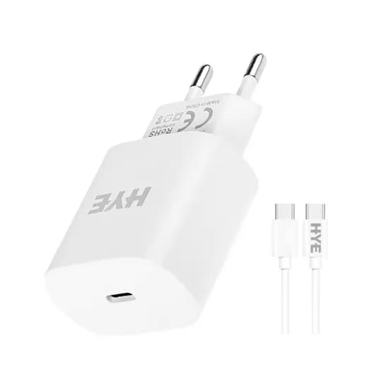 Carregador Hye HYEC8C / Turbo USB+Tipo-C / 3.0 / 20W