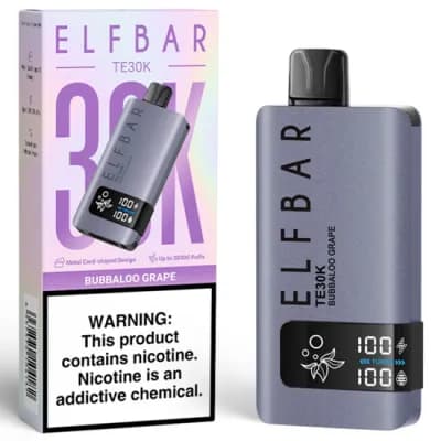 Vaper Descartavel Elfbar TE30K Babbalo Grape 30000 Puffs