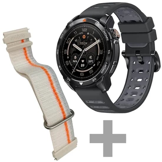 Relógio Mibro GS Pro 2 XPAW025 com GPS/Bluetooth - Preto + Pulseira