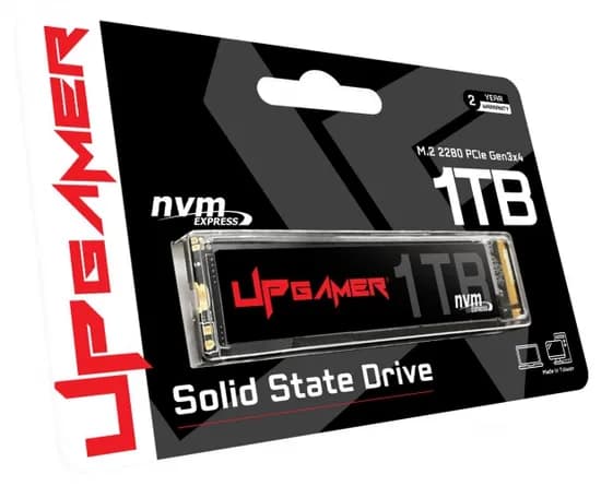 SSD M.2 Up Gamer UP2000 Nvme 1TB 2000/1750 MB/s GEN3X4 2 Anos