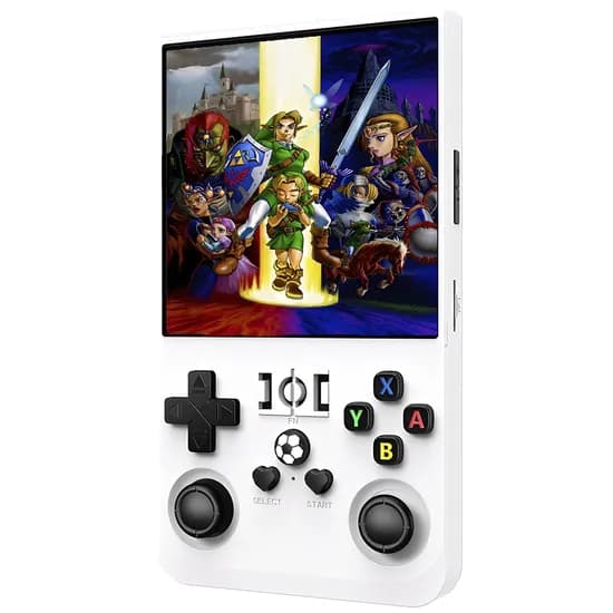 Mini Console Portátil R36 Max Retrô - Branco