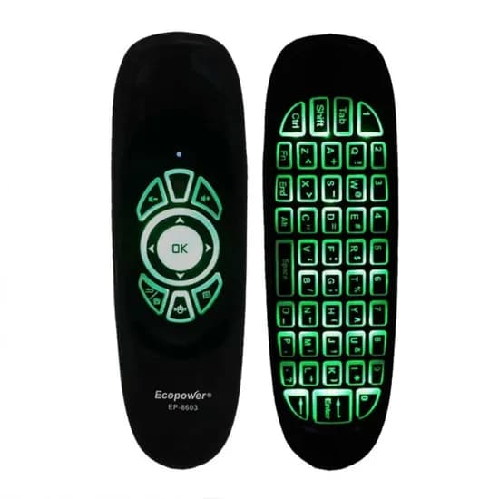 Controle e Teclado Universal p/TV Ecopower EP-8603 2.4GHZ