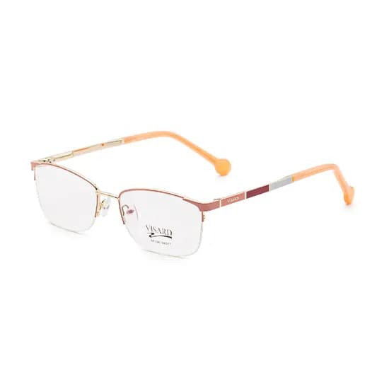 Armação para Óculos de Grau Visard BF7060 C2 Tam. 54-17-140MM - Amarelo/Vermelho
